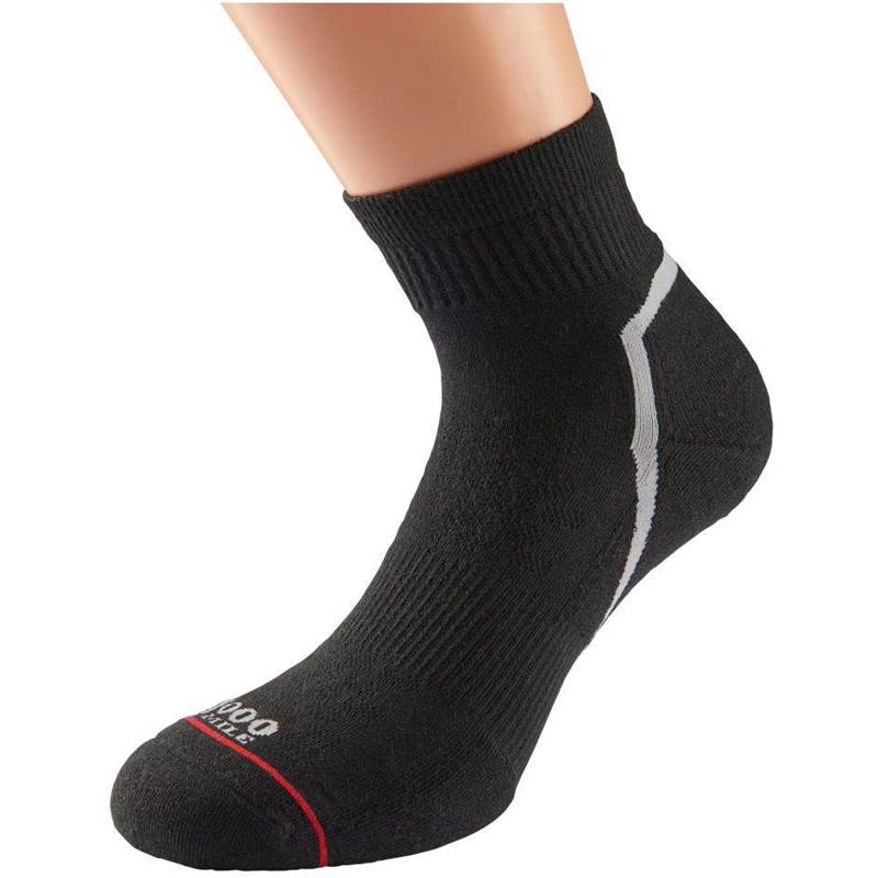 1000 Mile Sportswear Womens Active Quarter Single Layer Socks-1